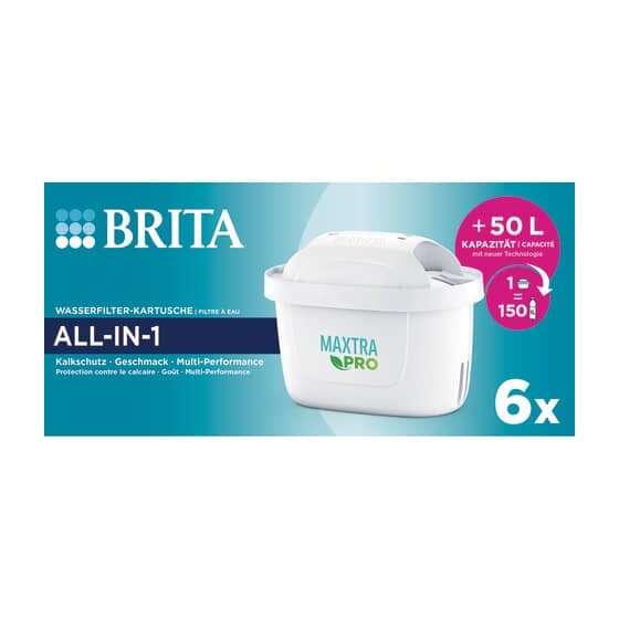BRITA® Wasserfilter-Kartusche MAXTRA PRO ALL-IN-1 - 6 Kartuschen