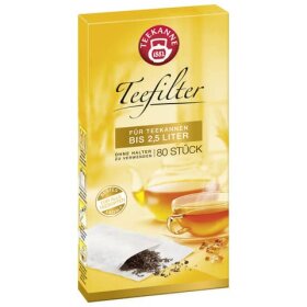 Teekanne Teefilter - 80 Stück, halterlos, bis 2,5 L...