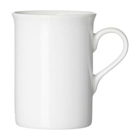 Ritzenhoff & Breker Kaffeebecher Bianco - 300ml, Porzellan, weiß, 6 Stück