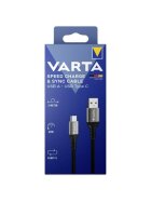 Varta Speed Charge & Sync Kabel USB A auf USB C , 2 m, schwarz
