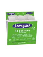 Salvequick® Pflaster-Strips sensible - 6x 43 Stück, weiß