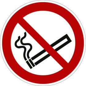 moedel® Rauchen verboten ISO 7010, Alu, Ø 200 mm