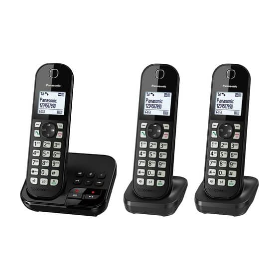 Panasonic Komfort-Telefon KX-TGC463GB - schnurlos, schwarz
