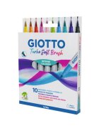 GIOTTO Faserschreiberetui Soft Brush - 10 Stück