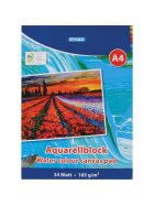 STYLEX® Aquarellblock - A4, 185 g/qm, 24 Blatt