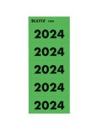 Leitz 1424 Inhaltsschild 2024 - selbstklebend, 100 Stück, grün