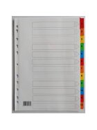 Zahlenregister - 1 - 12, Karton, A4, 12 Blatt + Indexblatt, weiß