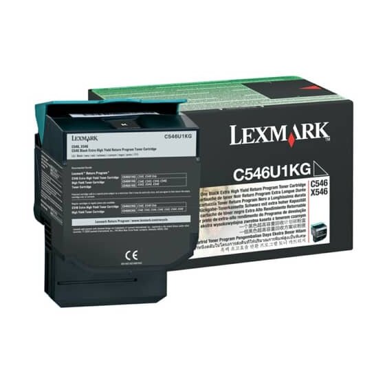 Lexmark Original Lexmark Toner schwarz extra High-Capacity return program (00C546U1KG,0C546U1KG,C546U1KG)