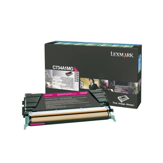 Lexmark Original Lexmark Toner-Kit magenta return program (00C734A1MG,0C734A1MG,C734A1MG)