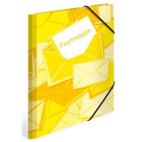 Herma Gummizugmappe Postmappe - A4, gelb, Karton