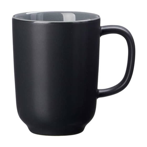 Ritzenhoff & Breker Kaffeebecher Jasper - 285 ml, Keramik, schwarz, 6 Stück