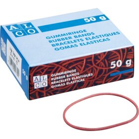 Gummiringe Durchmesser 50 mm, rot, 50 g