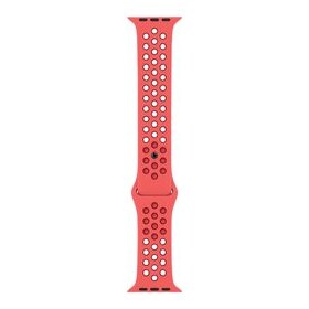 Nike Sportarmband für Watch 41 mm, bright crimson/gym red, 131 - 200 mm Umfang, Fluorelastomer
