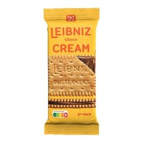 Leibniz Cream Choco, 18 Portionen mit je 2 Doppelkeksen