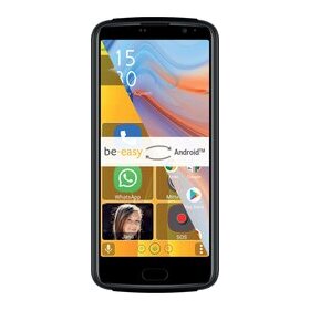 Smartphone M7 Lite, Displaygröße 5,5", vereinfachte Benutzung, SOS Notrufknopf, Hörgerätekompatibel, Fingerprint, Kamera 13 MP | 5 MP, schwarz