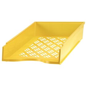 Briefkorb DIN A4/C4, gelb, verbindbar