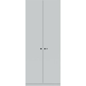 Garderobenschrank Pren, Hutboden und Schuhfach, Kleiderstange, 1970 x 800 x 500 mm, weiß