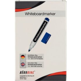 Whiteboardmarker, blau, Rundspitze, Strichstärke 1,5-3 mm, non-permanent
