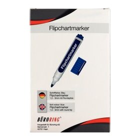 Flipchart-Marker, blau, Rundspitze, Strichstärke 1,5 - 3 mm