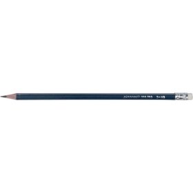Bleistift, Härtegrad HB, mit Radiertip, blau, 12 Stück