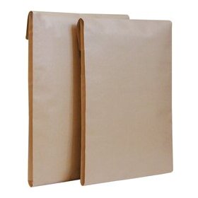 Faltentasche DIN C4, ohne Fenster, haftklebend, 130g/qm, braun, 40 mm Klotzboden, 100 Stück