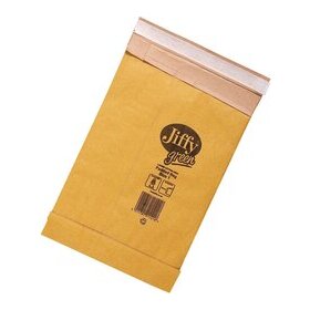 Jiffy-Papierpolstertaschen Größe 1, braun, 165 x 280 mm