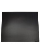Schreibunterlage, schwarz, 65 x 52 cm, mit angeschweißter Vollsichtplatte