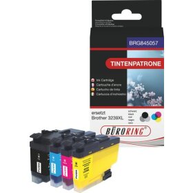 Multipack Tintenpatrone, ersetzt Brother LC3239XL, 1 x 120 ml, 3 x 48 ml, BK/C/M/Y