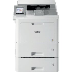 Farblaserdrucker HL-L9470CDNT, 4 separate Toner, 520 Blatt und 500 Blatt Papierkassette, 100 Blatt Multifunktionszufuhr, Auflösung bis zu 2400 x 600 dpi, LAN, USB 2.0 Hi-Speed Schnittstelle