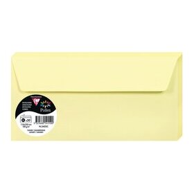 Briefumschlag Pollen, DIN Lang, ohne Fenster, haftklebend, kanariengelb, 120g/qm, 20 Stück