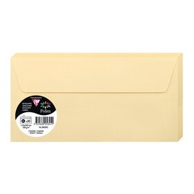 Briefumschlag Pollen, DIN Lang, ohne Fenster, haftklebend, chamois, 120g/qm, 20 Stück
