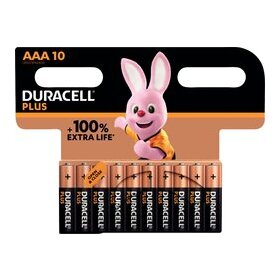 Batterie Alkaline, Micro AAA, LR03, 1.5V, Plus, Extra Life, 1 Blister = 10 Batterien