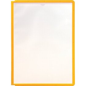 SHERPA® PANEL für DIN A4, Sichttafel mit Profilrahmen, 1 Beutel = 5 Stück, gelb