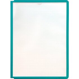 SHERPA® PANEL für DIN A4, Sichttafel mit Profilrahmen, 1 Beutel = 5 Stück, grün