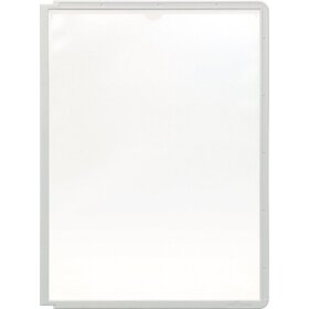 SHERPA® PANEL für DIN A4, Sichttafel mit Profilrahmen, 1 Beutel = 5 Stück, grau