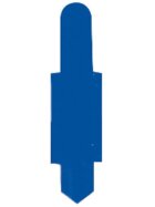 Stecksignale 15 x 55 mm, PVC, zum Einstecken in Schlitzstanzungen bei Einstellmappen, 1 Pack = 100 Stück, dunkelblau