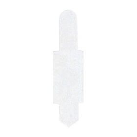 Stecksignale 15 x 55 mm, PVC, zum Einstecken in Schlitzstanzungen bei Einstellmappen, 1 Pack = 100 Stück, weiß