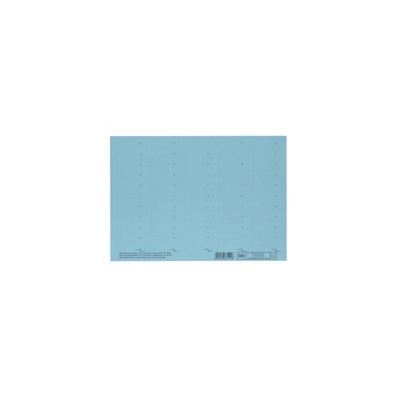 Beschriftungsschildchen für Vertic 1 Hängeregistratur, Beutel mit 10 BLatt mit  50 Schildchen, blau