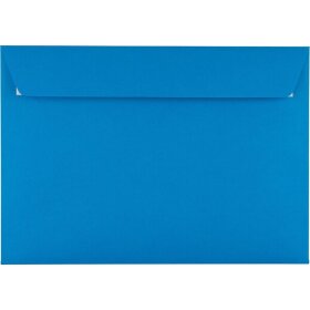 Briefumschlag DIN C4, ohne Fenster, haftklebend, königsblau, 120g/qm, 200 Stück