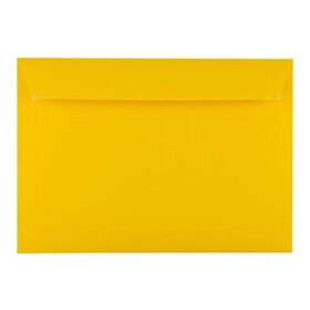 Briefumschlag DIN C4, ohne Fenster, haftklebend, goldgelb, 120g/qm, 200 Stück