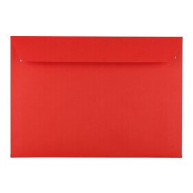 Briefumschlag DIN C4, ohne Fenster, haftklebend, intensivrot, 120g/qm, 200 Stück