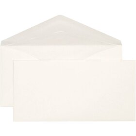 Briefumschlag DIN C5/6, ohne Fenster, gummiert, weiß, 100g/qm, 250 Stück
