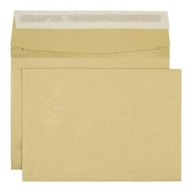 Briefumschlag DIN B4, ohne Fenster, haftklebend, braun, 140g/qm, 10 Stück