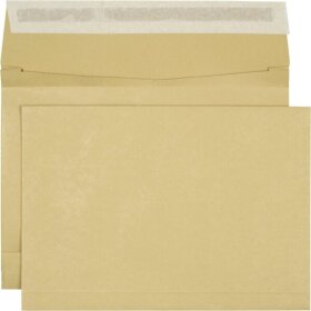 Briefumschlag DIN B4, ohne Fenster, haftklebend, braun, 140g/qm, 10 Stück