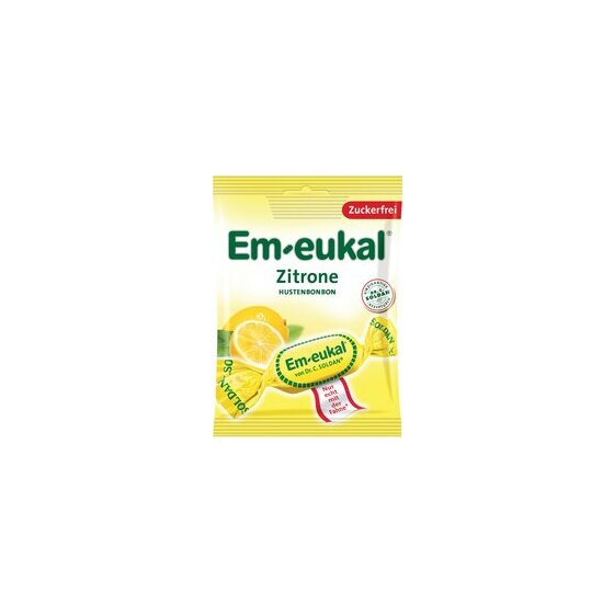 Em-eukal Hustenbonbon Zitrone 75 g, ohne Zucker