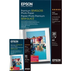 Fotopapier Premium Semigloss A4, 251g/qm, für Inkjet Drucker, 1 Packung á 20 Blatt