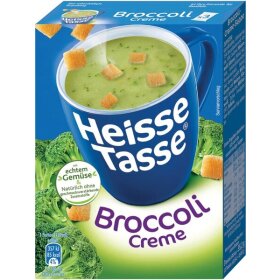 Heisse Tasse Broccoli Creme, Nettofüllmenge 450 mm, 1 Pack = 3 Tüten