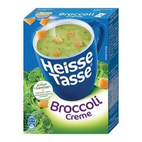 Heisse Tasse Broccoli Creme, Nettofüllmenge 450 mm, 1 Pack = 3 Tüten
