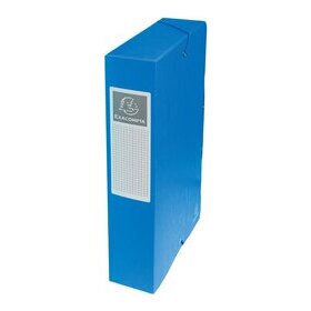 Archivboxen Exabox, 60 mm Rücken, für DIN A4, 250 x 330 mm, 700g/qm Echter Colorspan-Karton, blau