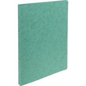 Ringbuch Manila, für DIN A4, 2-Ring 15mm, Rücken: 20 mm, 335g/qm Colorspan-Karton, grün